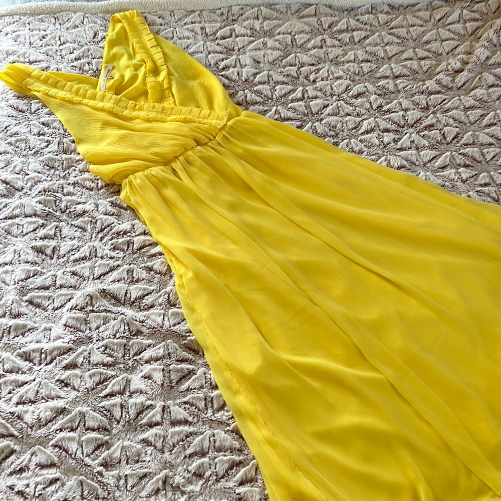 Rachel Roy Yellow Chiffon Dress